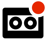 Tape Drive Badged SVG Icon